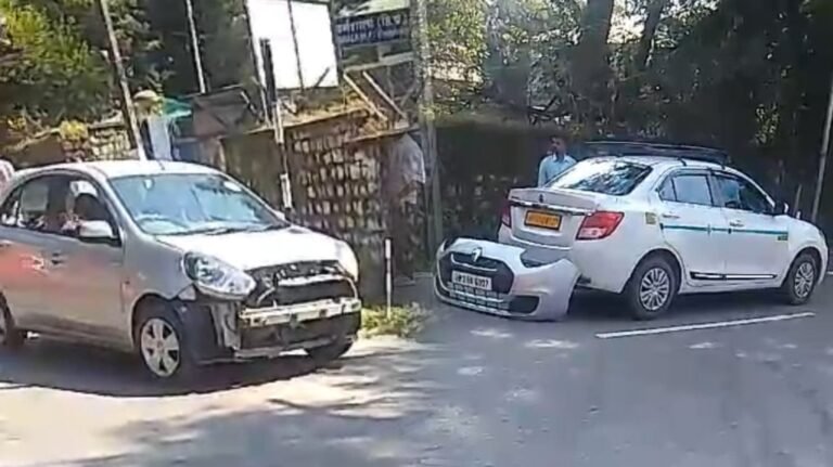 एचपी शिक्षा बोर्ड, धर्मशाला के पास बड़ी सड़क दुर्घटना – सभी यात्री सुरक्षित