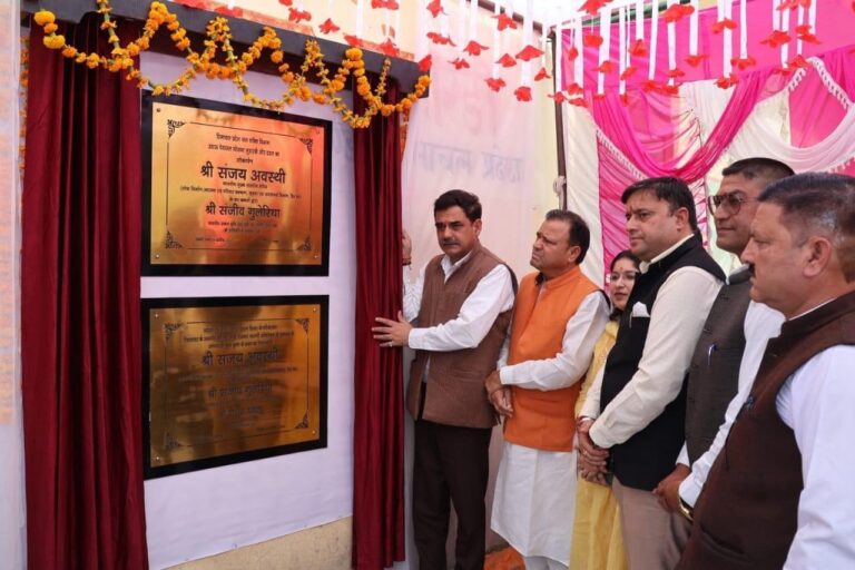 Mandi: ग्राम पंचायत लुहाखर में पशु औषधालय भवन का लोकार्पण