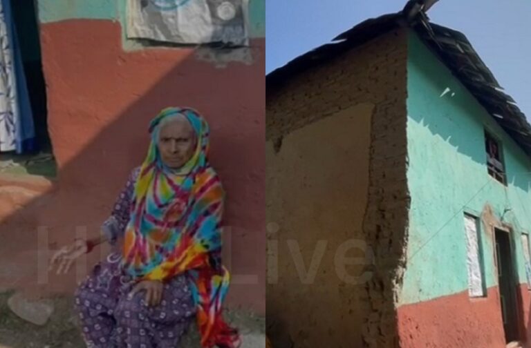 Kangra (Nagrota Bagwan): 80 वर्षीय विखो देवी 13 वर्षों से कार्यालयों के चक्कर लगा रही हैं, घर की छत कभी भी गिर सकती है