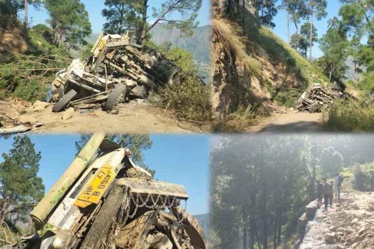 चंबा-पठानकोट राष्ट्रीय मार्ग पर हाड़ोठा के पास ट्रक चालक की मृत्यु का दुखद हादसा