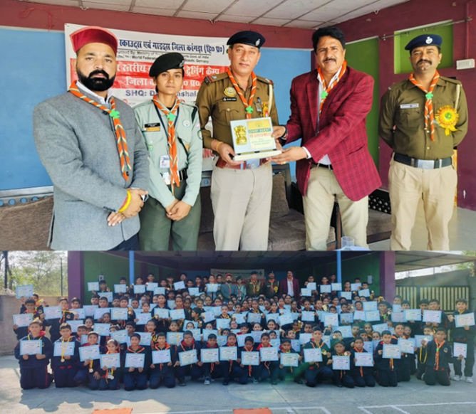 मानव भारती पब्लिक स्कूल, नधोली में तीन दिवसीय हिंदुस्तान स्काउट्स और गाइड्स कैंप का सफल समापन