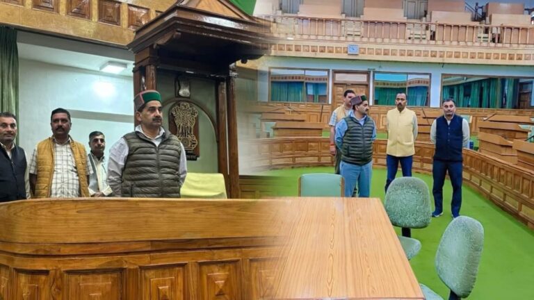 Kangra: उप मुख्य सचेतक केवल पठानिया ने शीत सत्र से पहले तपोवन विधानसभा परिसर का निरीक्षण किया