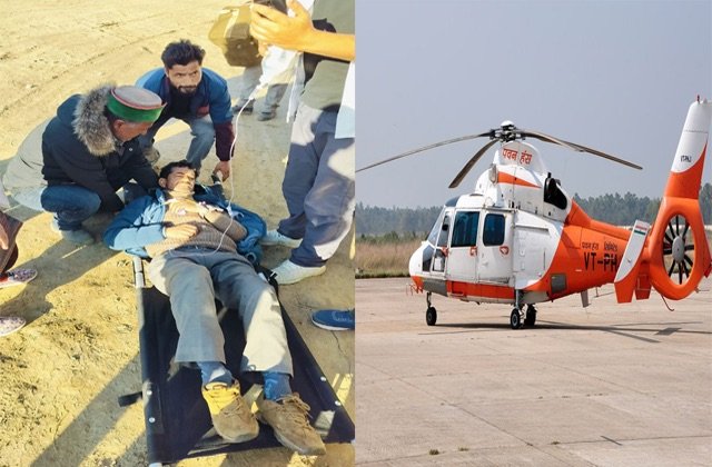 Shimla: मुख्यमंत्री सुक्खू ने गंभीर बीमार कर्मचारी को एयरलिफ्ट कर IGMC शिमला पहुंचाया