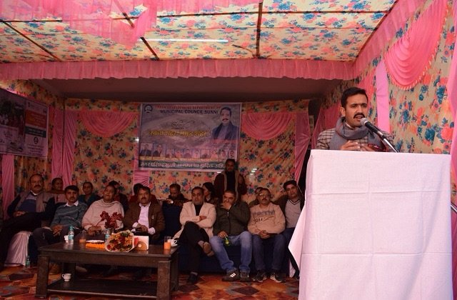 Himachal: स्वच्छ शहर, समृद्ध शहर अभियान: सुन्नी में विक्रमादित्य सिंह का संबोधन