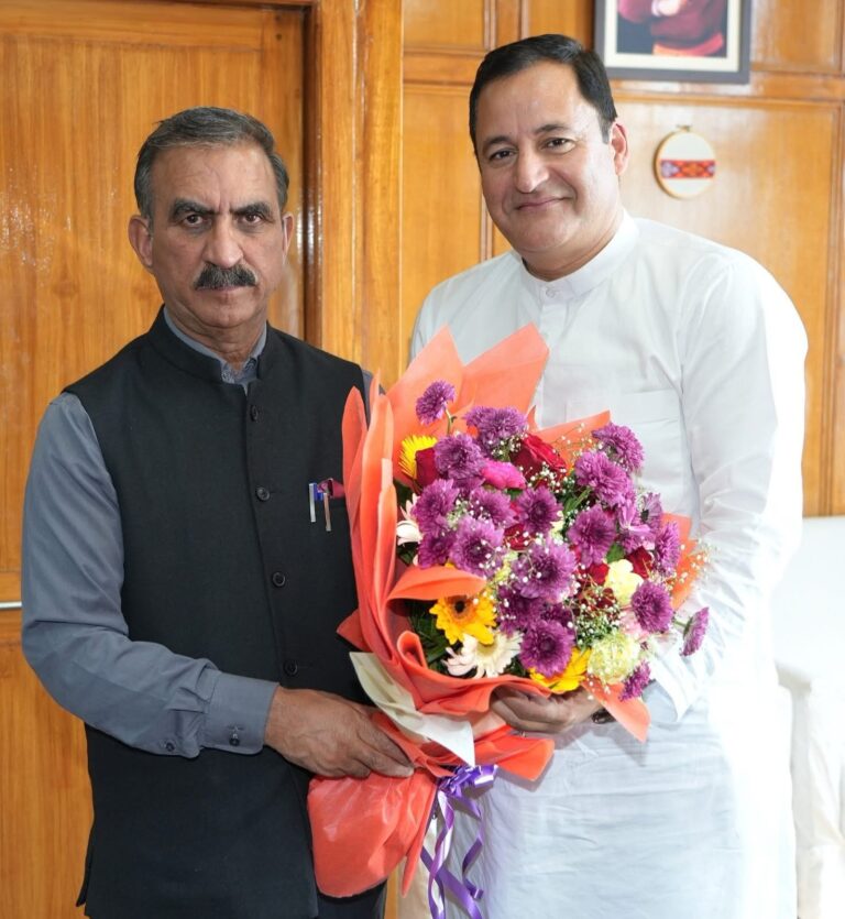 जम्मू-कश्मीर के कृषि मंत्री जावेद अहमद डार ने हिमाचल के मुख्यमंत्री सुखविंद्र सिंह सुक्खू से की शिष्टाचार भेंट, प्रदेश में सभी की सुरक्षा का दिया भरोसा