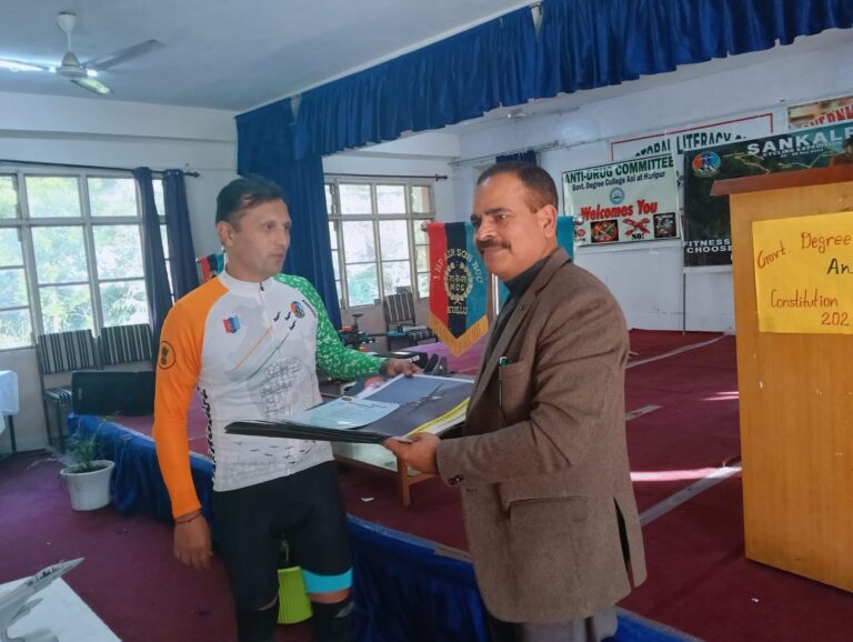 आनी कॉलेज में पहुंची NCC की स्पेशल टीम, करियर और नशा मुक्ति पर छात्रों को दी बड़ी सीख