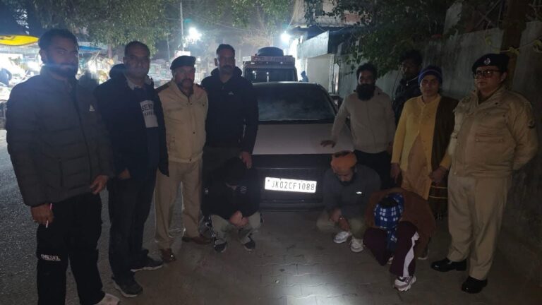 Kangra: नूरपुर पुलिस का नशा माफिया पर कड़ा प्रहार, 34.37 ग्राम हैरोईन/चिट्टा बरामद, तीन गिरफ्तार