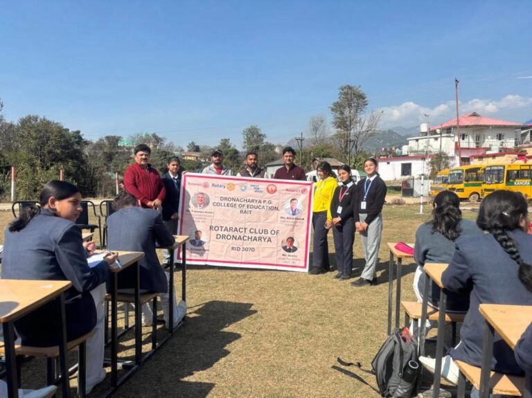 Kangra: रोटरैक्ट क्लब द्रोणाचार्य पीजी कॉलेज रैत की पहल, सड़क सुरक्षा पर जागरूकता सत्र और स्लोगन मेकिंग प्रतियोगिता से छात्रों को दिया सुरक्षित सफर का संदेश