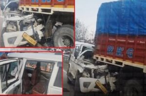 Solan: सोलन में दर्दनाक हादसा: खड़े ट्रक से भिड़ी बोलेरो, एक की मौके पर मौत, दो गंभीर घायल
