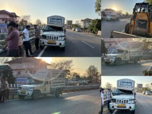 Major Road Accident in Rait, Kangra: कांगड़ा के रैत में जेसीबी और बोलेरो पिकअप की जोरदार टक्कर, दोनों वाहन क्षतिग्रस्त