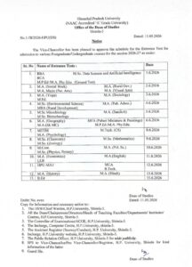 HPU Entrance Exam Schedule 2026 Out! देखें PG और UG कोर्सेज की पूरी डेटशीट, कब होगा आपका पेपर?