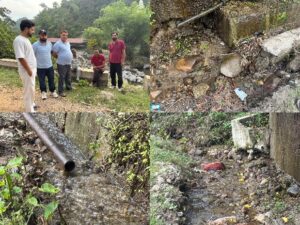 Kangra: बसनूर में पेयजल स्रोत के पास गंदगी का अंबार, हजारों लोगों की सेहत पर मंडराया खतरा