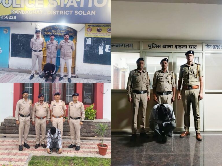Solan: सोलन में नशे के खिलाफ बड़ी कार्रवाई, तीन अलग-अलग जगहों से चिट्टा बरामद, पुलिस की ताबड़तोड़ छापेमारी
