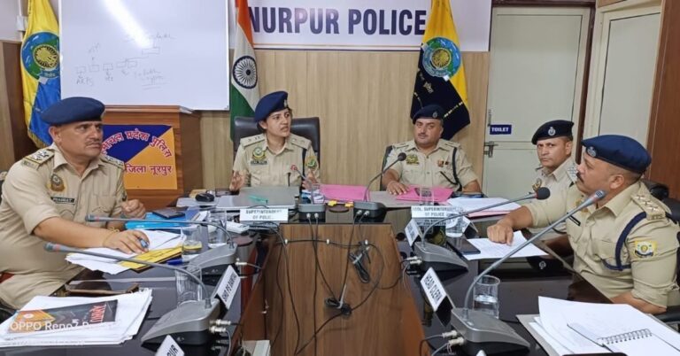 Kangra: नूरपुर पुलिस का बड़ा प्लान! साइबर ठगी, नशा तस्करी और अवैध खनन पर अब होगी सख्त कार्रवाई