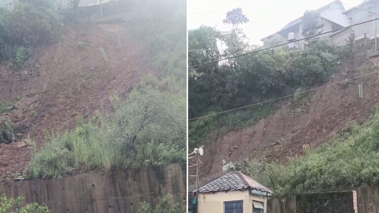 Kangra: धर्मशाला बस अड्डे के पास भारी भूस्खलन: बहुमंजिला इमारतें और कांगड़ा कला संग्रहालय खतरे में, बड़ा हादसा टला