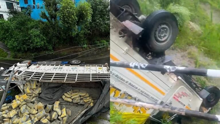 Chamba: चंबा में कुछ ही दूरी पर दो बड़े सड़क हादसे, सीमेंट से भरा ट्रक पलटा, पिकअप भी खाई में गिरी; जानिए कैसे टला बड़ा हादसा