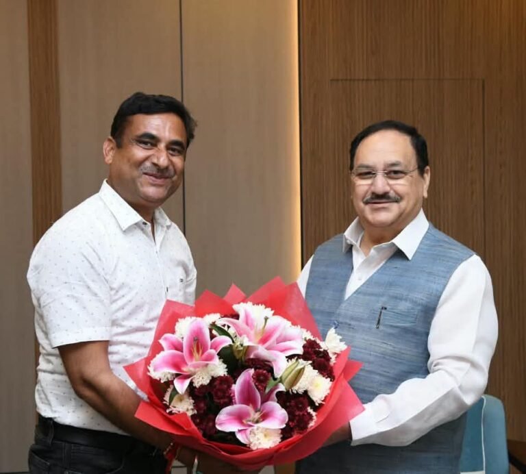 दिल्ली में नूरपुर विधायक रणबीर सिंह निक्का ने जेपी नड्डा से की मुलाकात, मातृ-शिशु अस्पताल को लेकर हुई अहम चर्चा