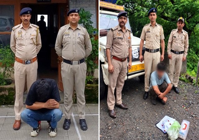 शिमला में नशा तस्करों पर पुलिस का बड़ा एक्शन! बस से 8.28 ग्राम चिट्टा और पिकअप से प्रतिबंधित कफ सिरप बरामद