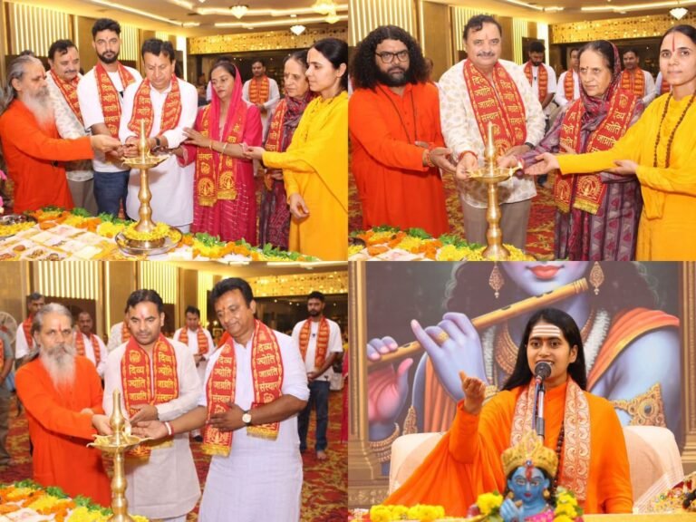 शाहपुर में श्रीमद्भागवत कथा का पांचवां दिन: साध्वी भाग्यश्री भारती ने बताया, श्रीकृष्ण की हर लीला में छिपा है गहरा आध्यात्मिक संदेश