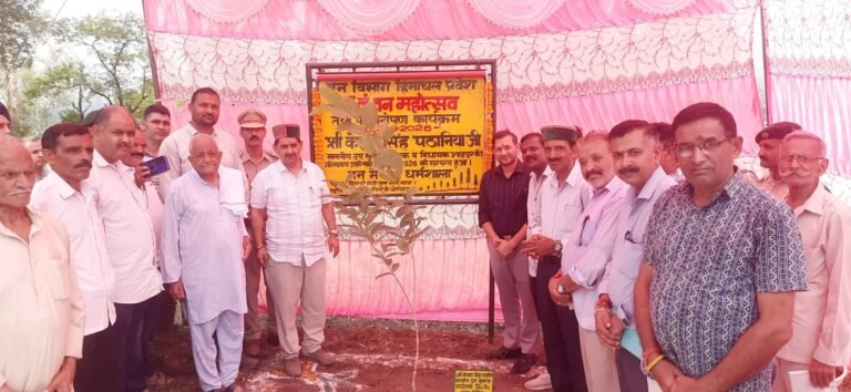 Kangra: 77वें वन महोत्सव में हिमाचल के उप मुख्य सचेतक एवं विधायक केवल सिंह पठानिया ने किया पौधारोपण, बोले- आने वाली पीढ़ियों के लिए बचाएं हरियाली