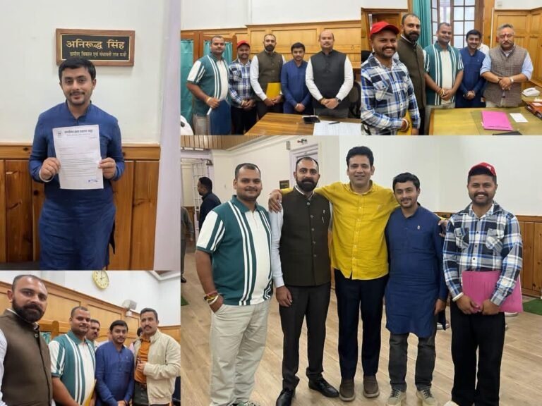 Kangra: जसूर के विकास को लेकर शिमला पहुंचे उपप्रधान अंकित वर्मा, मंत्रियों के सामने रखीं ये अहम मांगें