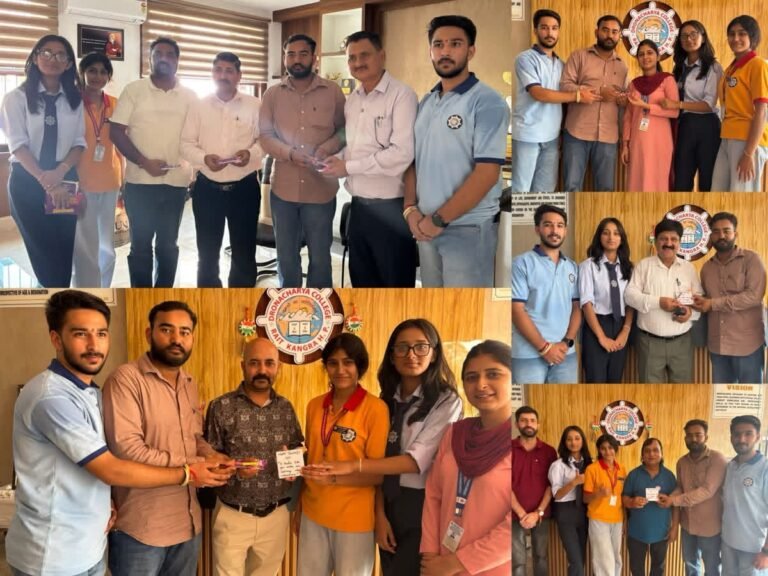 Kangra: द्रोणाचार्य कॉलेज रैत में रोटरैक्ट क्लब ने ‘Spreading Smiles’ के साथ मनाया शिक्षक दिवस, शिक्षकों को चॉकलेट-कार्ड और पेन देकर जताया आभार