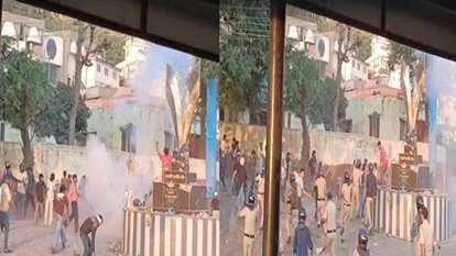 नाहन में स्वागत द्वार को लेकर बवाल, दो पक्षों में जमकर पत्थरबाजी; पुलिसकर्मियों समेत 20 से ज्यादा घायल
