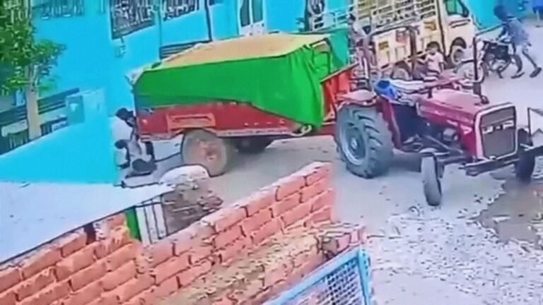 ऊना में मंदिर के गेट से निकलते ही ट्रैक्टर-ट्रॉली की चपेट में आया मासूम, CCTV वीडियो वायरल